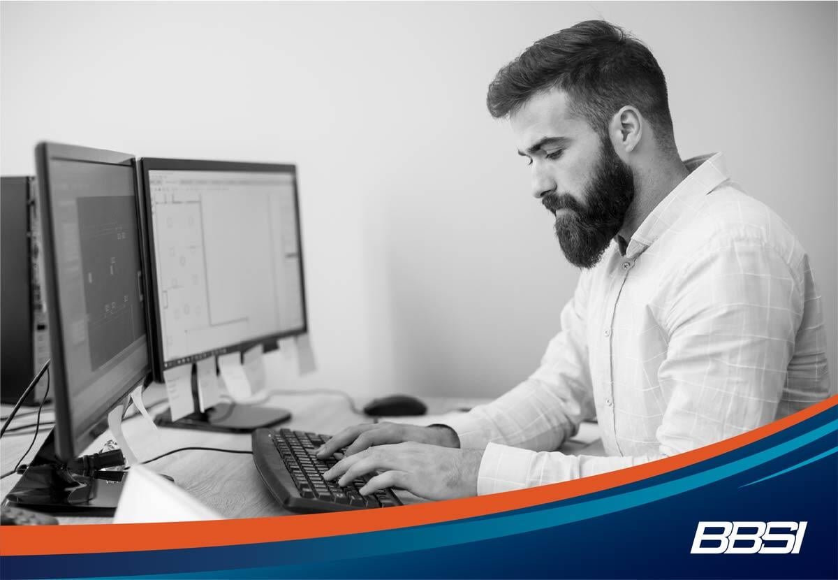 Overwhelmed business owner working on payroll