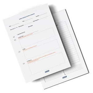 Client TMP Safety Meeting Outline and Sign-In Sheet Templates mockup-1