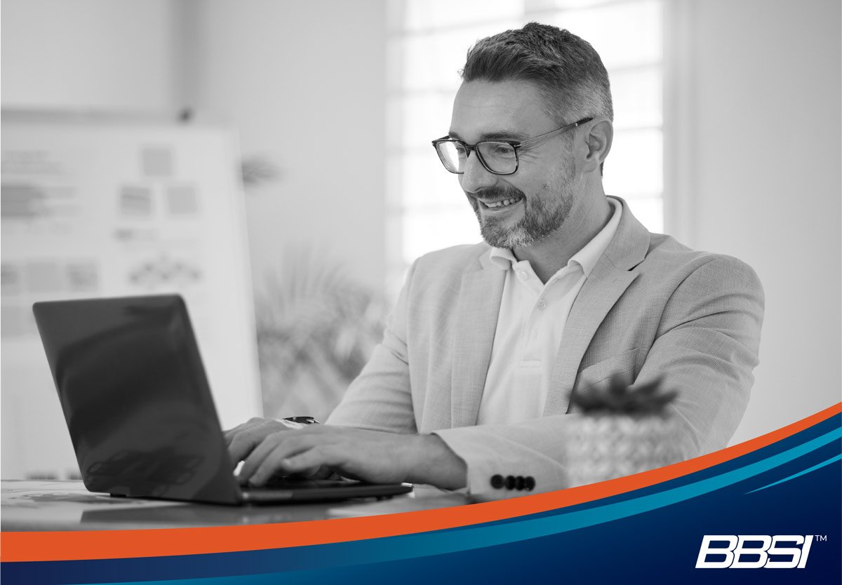 Business owner using time tracking software