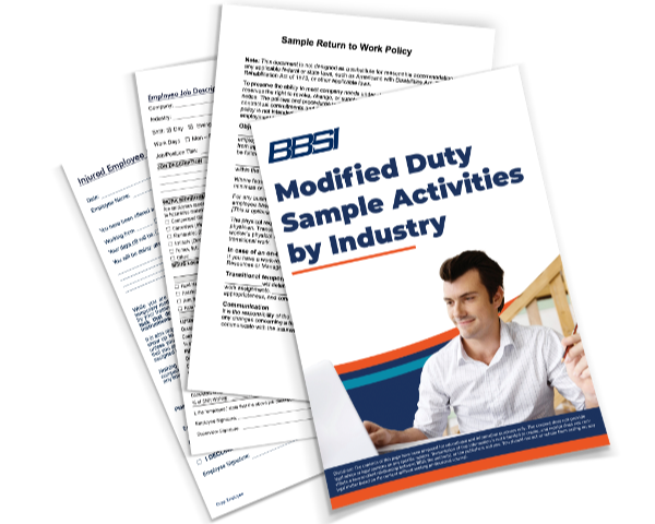 Modified Duty Activities By Industry