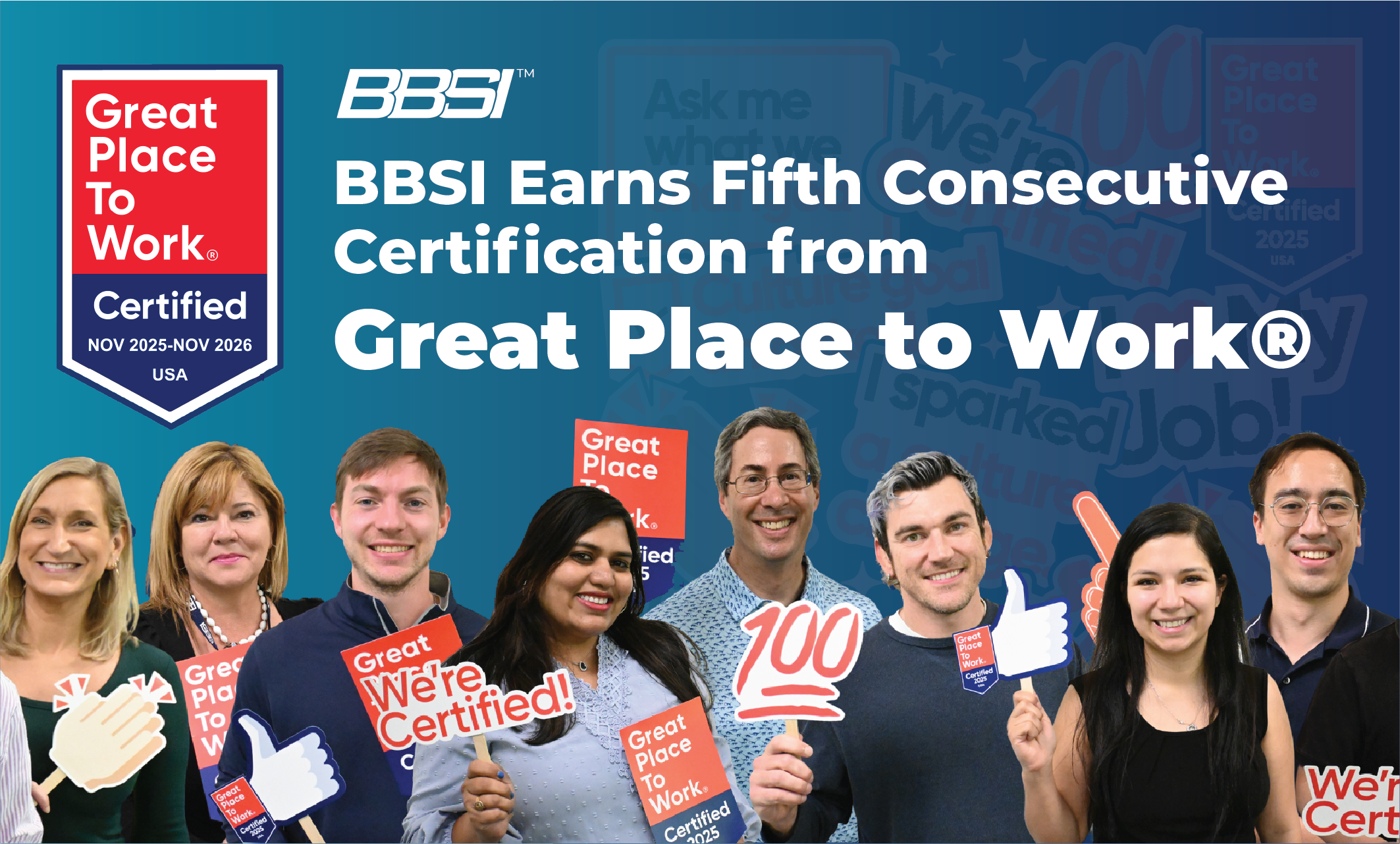 BBSI Earns Fifth Consecutive Certification from Great Place to Work