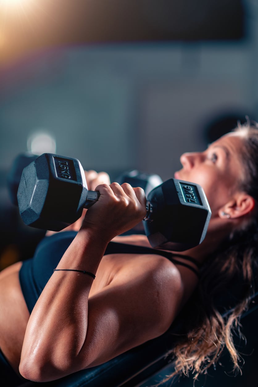 UFC Gym Member Working Out