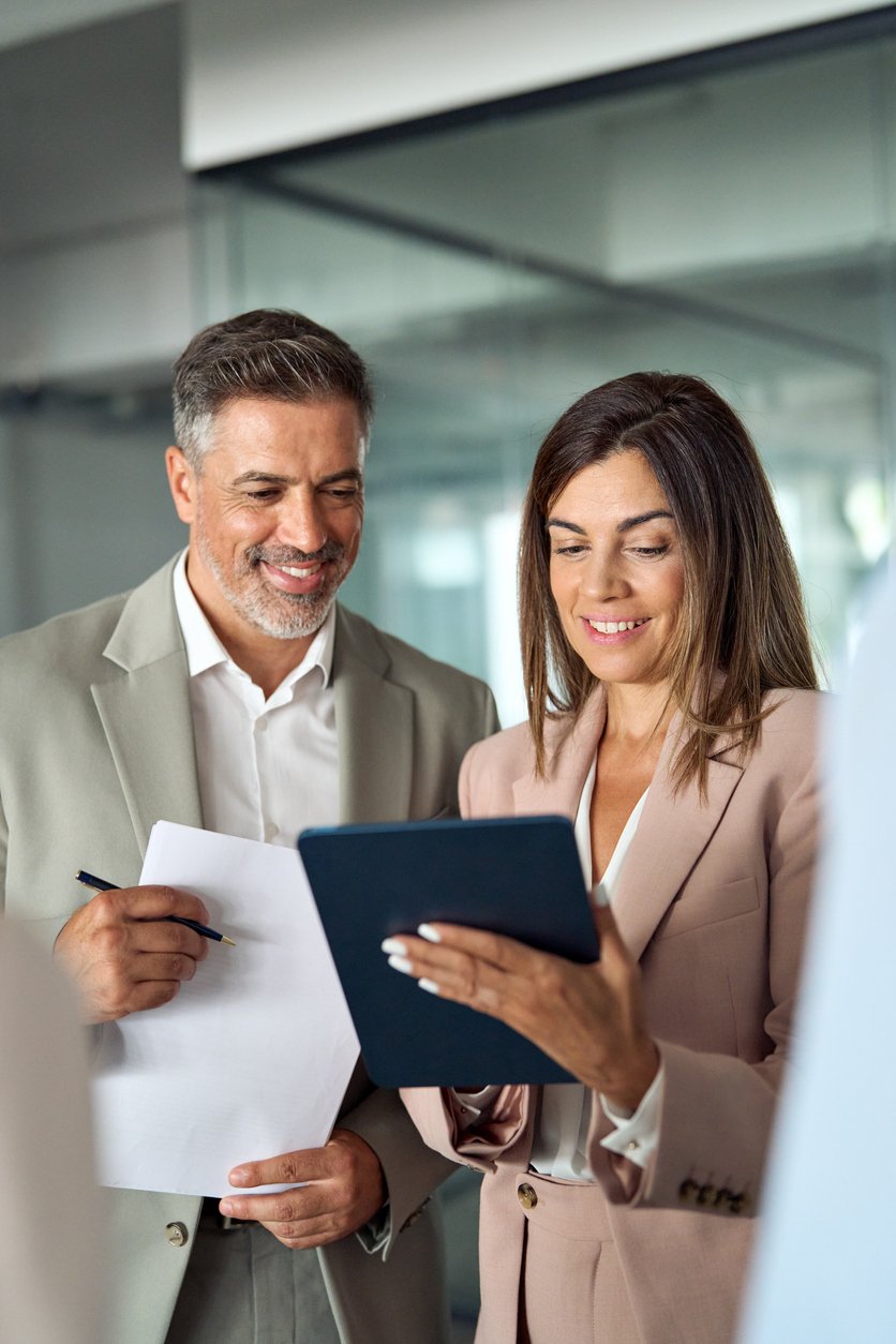 A pir of business consultants